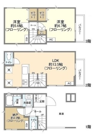 Kolet市川#05の物件間取画像